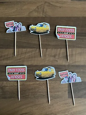 6 Only Fools And Horses Cupcake Toppers Cake Toppers Cake Decorating Picks • £3.89