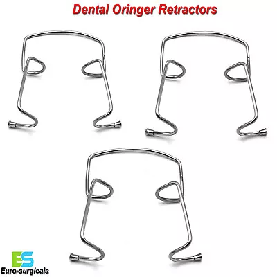 Surgical Self Dental Retaining Metal Wire 3 Sizes Orringer Lip Cheek Retractors • £9.19