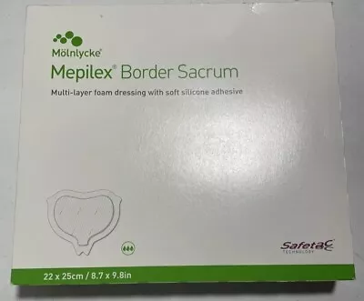 💙Mölnlycke 282455 Mepilex Border Sacrum Dressing 8.7 X 9.8  10/box  • $74.99