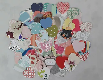 150 Paper/Card HEART  Embellishments For Cardmaking /Crafts/Scrapbooking • £1.75