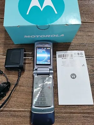 Original Motorola KRZR K1 Blue Fully Working Keyboard Phone Very N EW • $42