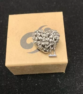 OHM Bead Love Grows Heart Charm Silver 925S Limited Edition • $75