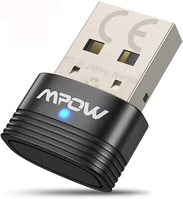£5.99 • Buy Mpow Bluetooth 5.0 USB Transmitter W/ Receiver Adapter Dongle For TV PC Desktop