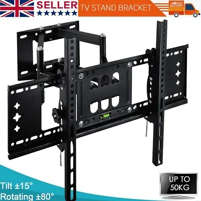 TV Wall Bracket 32 37 40 42 46 48 50 52 55 65 70 Inch LED LCD Full Motion UK • £29.49