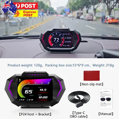 Head Up Display Auto Display OBD2+GPS Smart Car HUD Gauge Digital Speedometer • $59.99