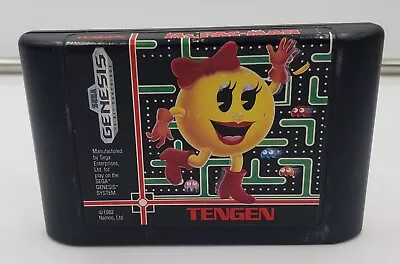 Ms. Pac-man Sega Genesis Video Game Cartridge Only Authentic Arcade Ms Pacman • $4.98