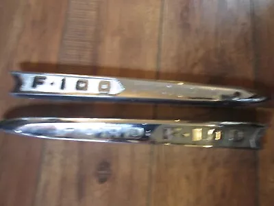 1961 1962 Ford Truck F-100 Emblems Original Hood Side Left Ride Sides Pair • $174.95