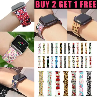 $12.99 • Buy Silicone Sport Watch Band Strap For Apple Watch Series 8 7 6 5 4 3 SE 40/45/41mm