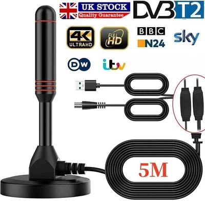 £8.32 • Buy UK Best Portable TV Magnetic Indoor Outdoor HD Freeview Aerial DAB/FM Ariel