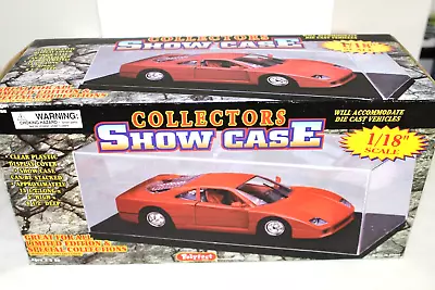 COLLECTORS SHOW CASE Diecast Model Car Display Case 1:18 Scale • $16.99