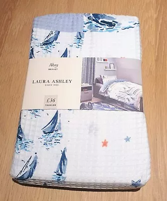 Laura Ashley 'Ahoy' Toddler Duvet Cover And Pillowcase Set ⭐️BNWT⭐️ • £20.50