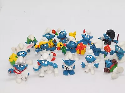 Lot Of 15 Vintage The Smurfs PVC Schleich Peyo Figures - Late 70’s Early 80’s #3 • $18.72