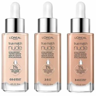 L'Oreal Paris True Match Nude Hyaluronic Tinted Serum Foundation - Choose Shade • £11.99