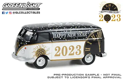 Greenlight 1/64 HAPPY NEW YEAR 2023 Volkswagen Van Hobby Issue 30436 • $3.99