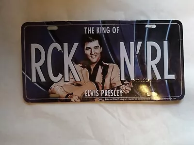 Elvis Presley Metal License Plate The King Of Rock And Roll RCK N' RL BRAND NEW  • $15.19