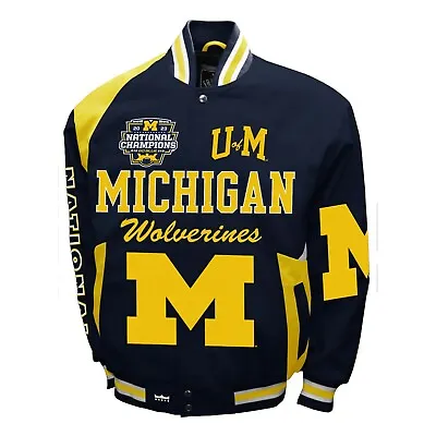 Michigan Wolverines 2023 National Champions Stout Twill Jacket  Now In Stock • $220