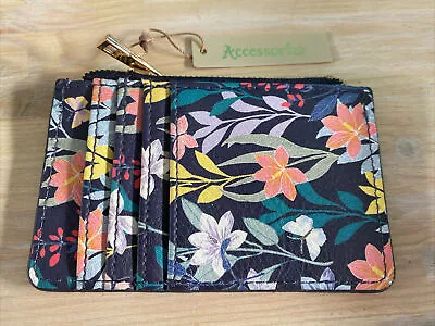 Accessorize New With Tags Floral Dark Print Small Card Holder • £7