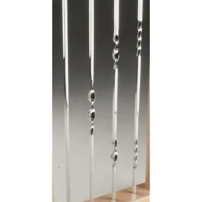 Bright Chrome Stair Spindles For Landings And Stairs Multiple Styles Available • £29.99