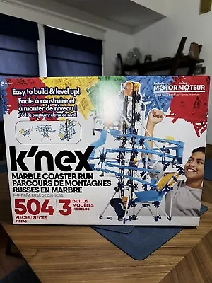 K'NEX Marble Coaster Run Motor Set 504 Pieces Marble Maze Game SEALED 12467 • $54.99