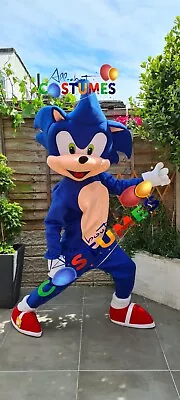 Hire Sonic The Hedgehog Adult Lookalike Costume Mascot Fancy Dress Delivery IJS • £50