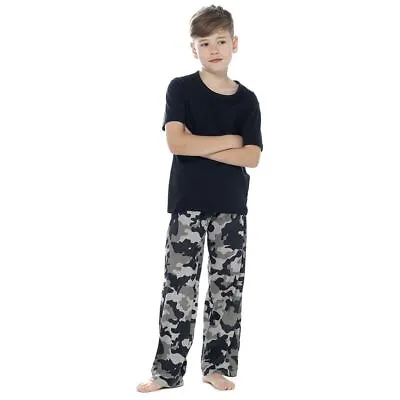 Boys/Kids Camouflage Pyjamas Short Sleeve Camo Pyjama Set Age 7-13 Years • £12.95