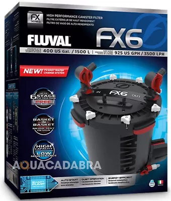 Fluval Fx6 Canister Filter External Filtration Media Fish Tank Aquarium Marine • £305.99