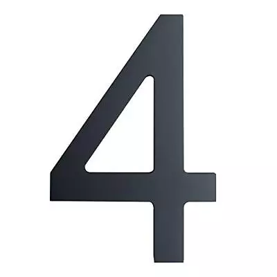 6 Inch House Numbers- Modern Floating Stainless Steel Home Address Number Ele... • $36.74