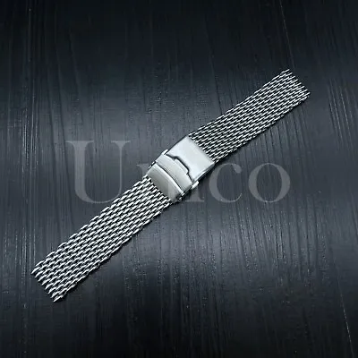 18/20/22/24mm Bracelet Stainless Steel Shark Mesh Watch Band Wrist Strap US • $15.95