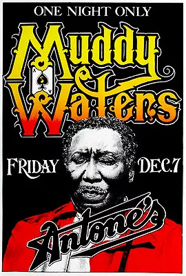 Muddy Waters - 1979 - Antone's - Austin TX - Concert Poster • $14.99