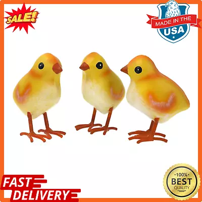 Rooster Decor Metal Chicken Yard Art Garden Chick Statues Outdoor Figurines East • $30.79