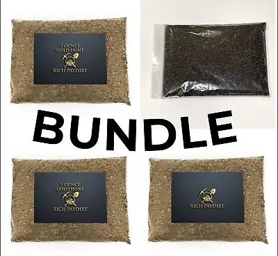 $0.66 • Buy Bundle Paydirt Bags Guaranteed Rich Gold Panning Paydirt | 4 Bags Gold Hunt