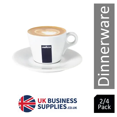 Lavazza Cappuccino Cup & Saucer Set Coffee Italian Cafe Expresso Tea (2 Or 4 Pac • £14.98