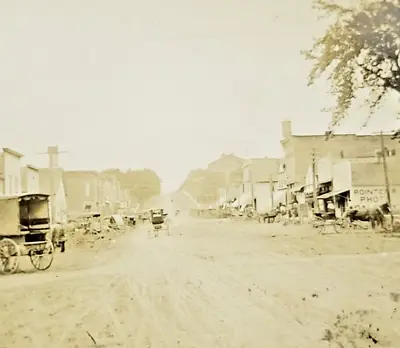 Rare 1908 RPPC Postcard Malvern Iowa IA First Avenue Pointers Photo Gallery • $299.99