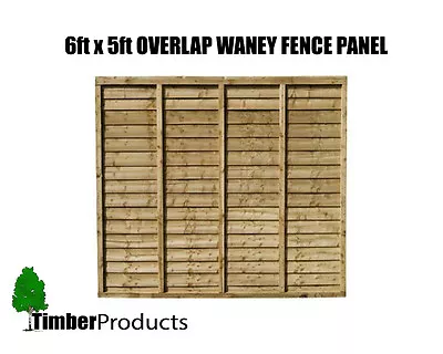 SPECIAL OFFER! 6x5 Waney Lap Fence Panels Also Sell 6x2 6x3 6x4 6x5 And 6x6  • £35.73