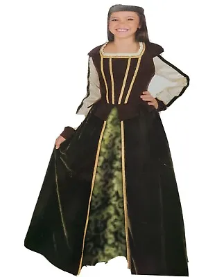 Child Maid Marion Costume Medieval Green Size Med 8-10 • $30.99