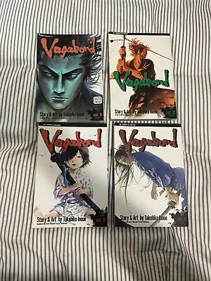 $175 • Buy Vagabond Volume 11, 13, 14, & 17 Manga English Takehiko Inoue RARE OOP
