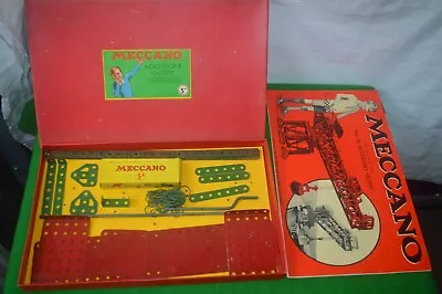 Vintage Meccano Accessory Outfit 5A With Instructions And Original Box 1950s • £10