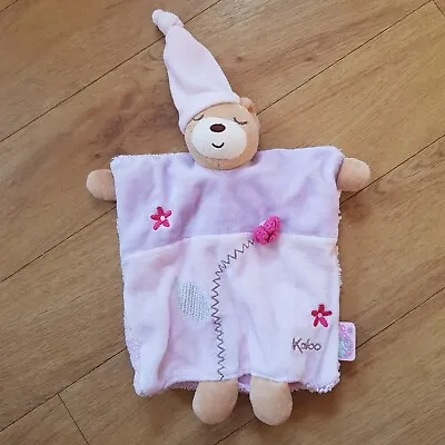 Kaloo Lilirose Doudou Hand Puppet Pink Teddy Bear Comforter Blanket Soother  • £12.99