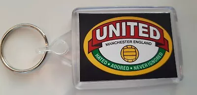 Manchester United FC Football Club Man Utd NEW Marmite Keyring Gift 35mm X 50mm • £3.99