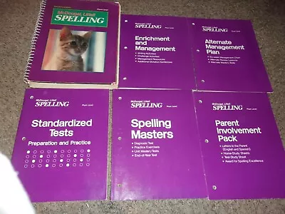 1990 SPELLING McDougal Littell 2nd Gr 2 Plum Teacher's Edition Tests Resources • $99