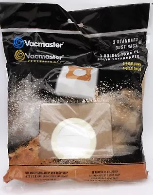 3-Pk Vacmaster Professional 4-5 Gallon Standard Vacuum Dry Dust Bags For ShopVac • $12.99