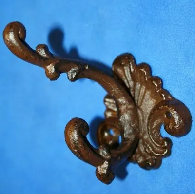 French Country Wall Hooks Cast Iron Volume Priced H-75 • $15.32