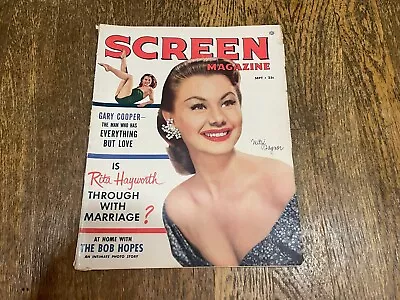 Screen Magazine September 1953 Rita Hayworth Mitzi Gaynor Bob Hope Liz Taylor • $24.99