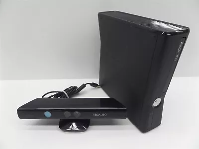 Microsoft Model 1439 Xbox 360 Slim Console With Model 1414 Kinect - Black • $29.95