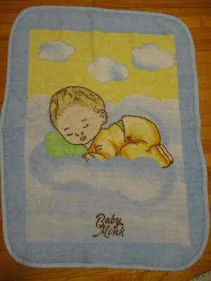 VTG? The World Of Baby Mink Sleeping Baby Plush Blanket • $39.99