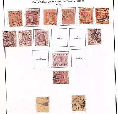 VICTORIA^^^^^1890-95   X1`4   VICTORIAS    CLASSICS   On Page@ Xlar4559vict549 • $2.70