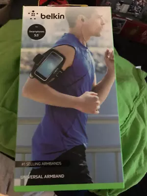 New But Open Box Belkin Universal Armband For 5  Smartphones IPhone & Android • $3