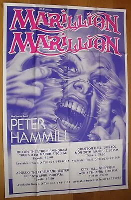 MARILLION PETER HAMMILL Original UK Concert Poster '83 Huge 60 X40  • $59