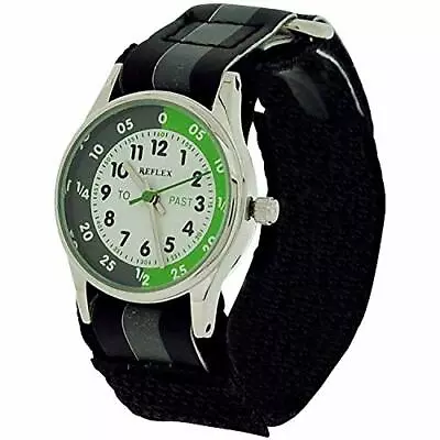 Unisex Watch BLACK Time Teacher Tutor Kid Childrens Learn How To Tell The Time • £13.99