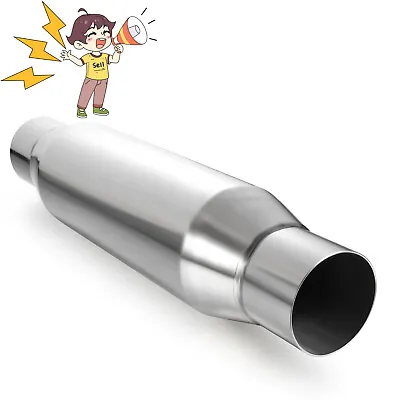 $52.36 • Buy 2.5  Exhaust Hotdog Resonator Muffler Glass Pack 15 Long High Flow